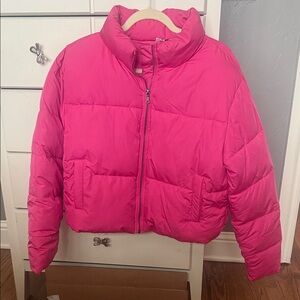 Double Zero Pink Puffer Jacket